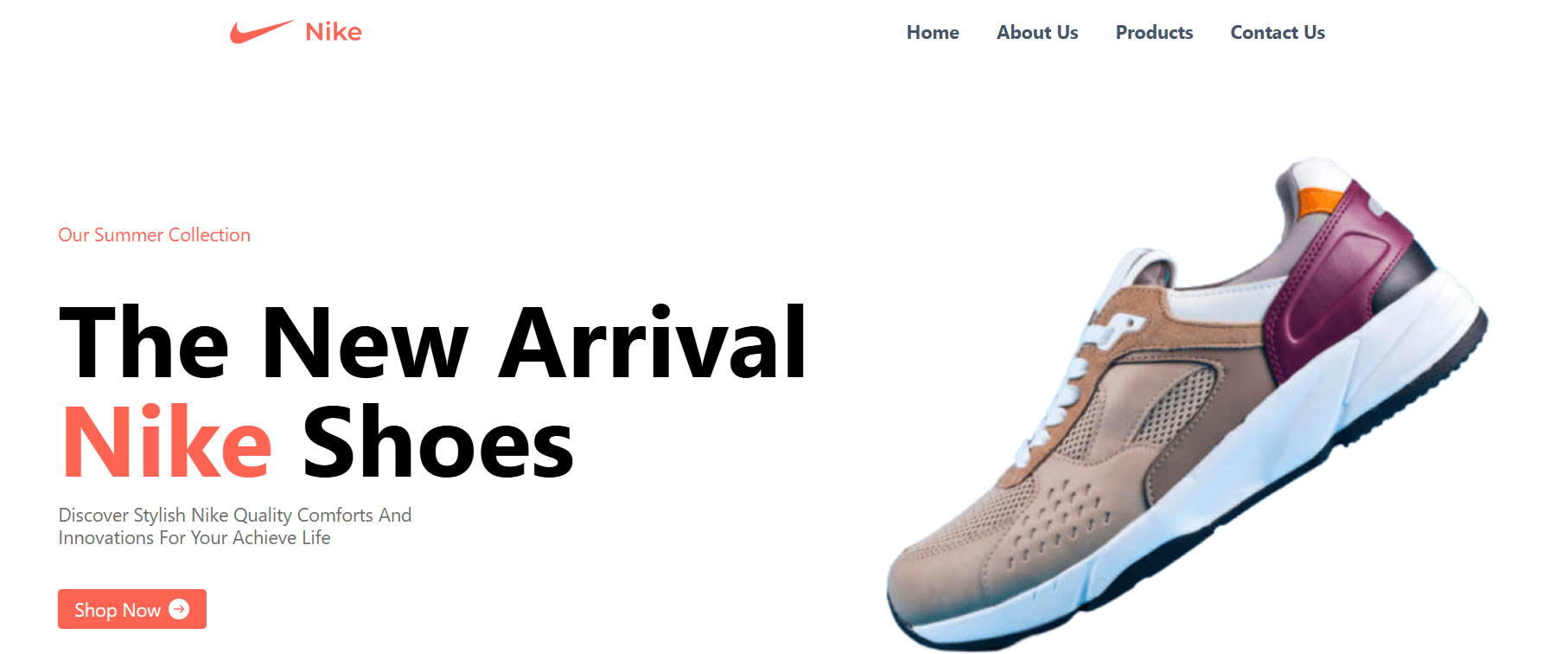 Nike Landing Page